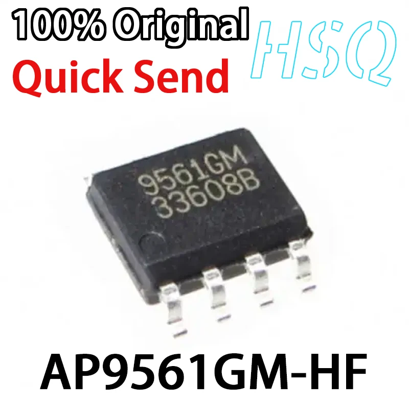 10ชิ้น AP9561GM-HF เฉพาะจุด9561GM ทรานซิสเตอร์ MOsfet SMT กำลังไฟ Mosfet