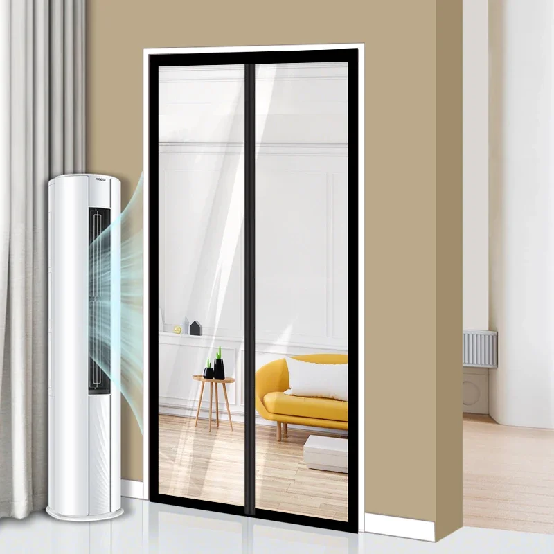 Air Conditioning Door Curtains for Winter Windproof, Warm and Transparent Household Kitchen Plastic Partition Curtains