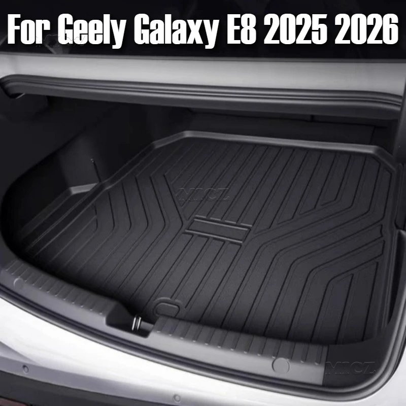 

For Geely Galaxy E8 2025 2026 TPE 3D Car Accessories Rear Trunk Floor Mat Cargo Liner Pad Waterproof All Weather Storage Pad
