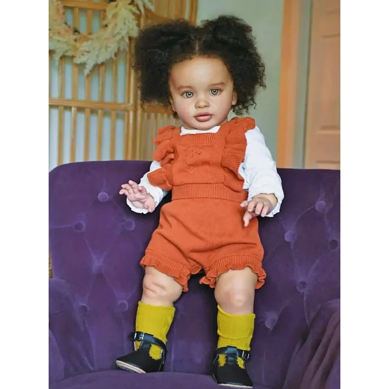 66cm Reborn Baby Doll Princess Girl Pippa Lifelike Real Touch 3D Skin Multiple Layers with Hand-rooted Hair Bebe Doll