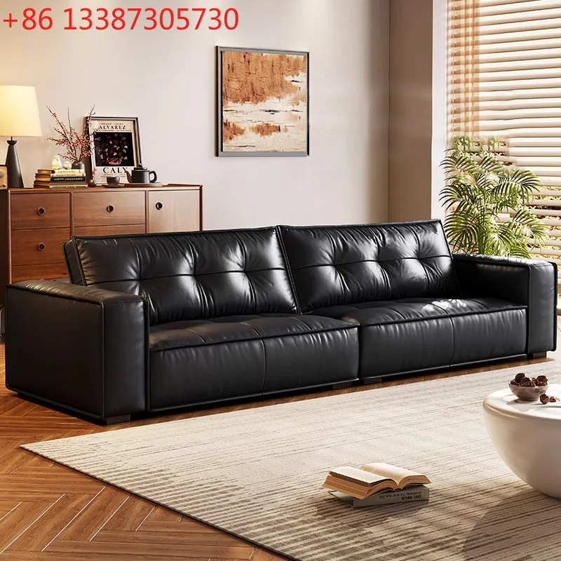 

Italian minimalist toast sofa leather sofa small apartment modern simplicity