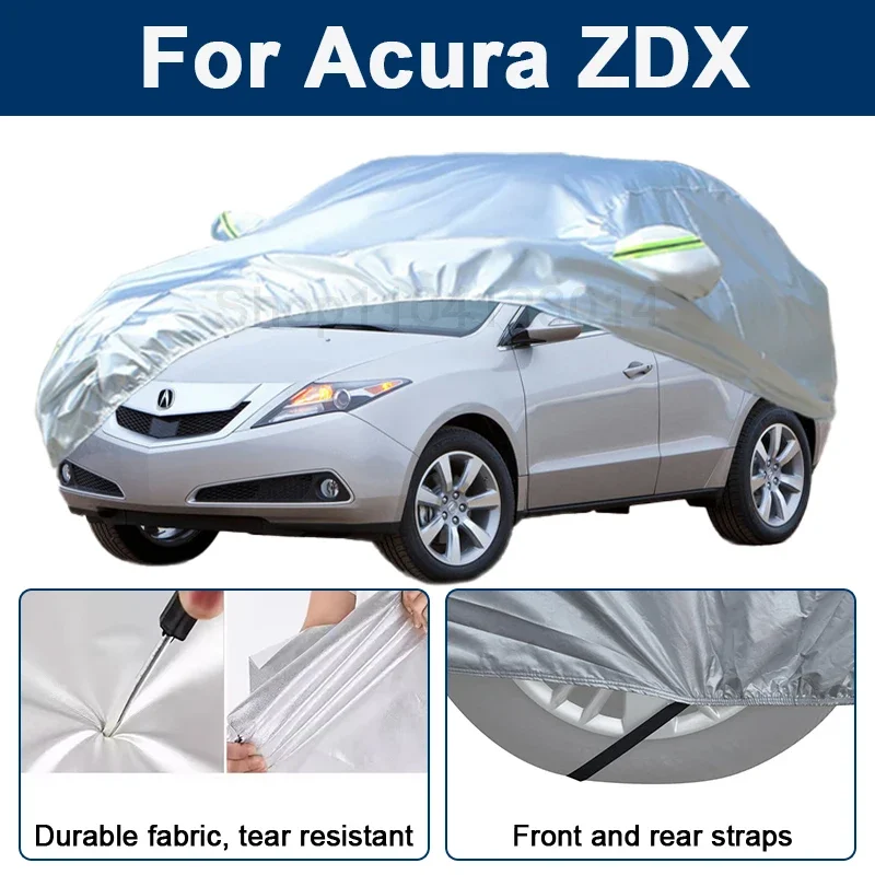 

Outdoor Full Car Cover For Acura ZDX with Reflective Strips Waterproof Snowproof Dustproof UV Protection Auto Exterior Accessory