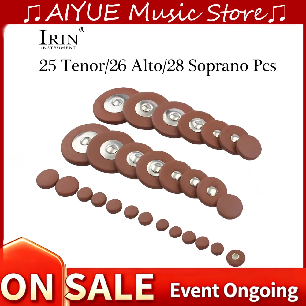 IRIN الساكسفون منصات آلات النفخ ملحق زر منصات جلدية ل تينور ألتو سوبرانو ساكس أجزاء الأدوات العالمية #1