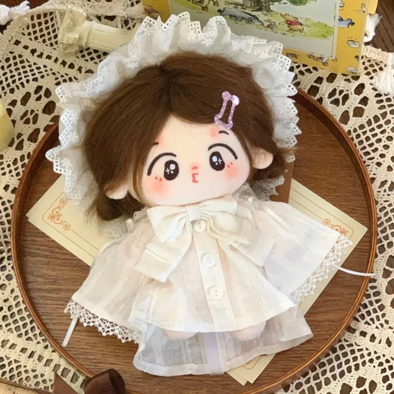 الأصلي القطن دمية 20 سنتيمتر ملابس خاصة أرنب الأذن أفخم فستان ملابس دمى لا سمة فستان لطيف دمى حقيبة ودمى الملابس #3