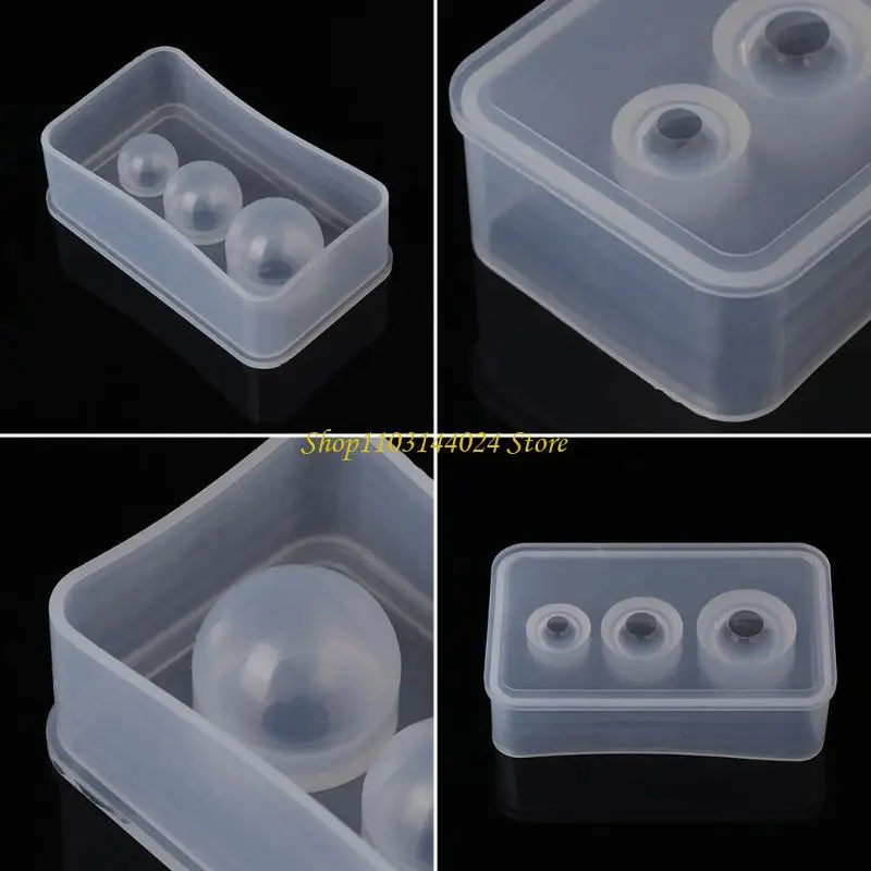 

N5KE Silicone Ball Mold Pendant Casting Mold DIY Jewelry Making Planet Decor Epoxy