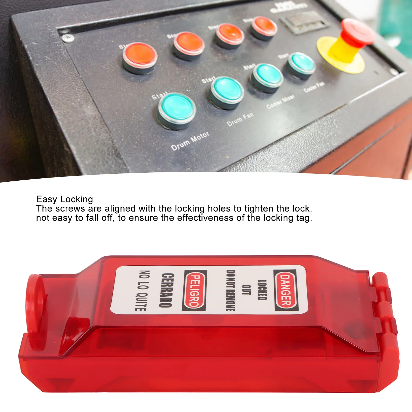 Wall   Cover Heat Resistant Electrical Switches  Cover High Visualization for Industrial Power Isolation Areas