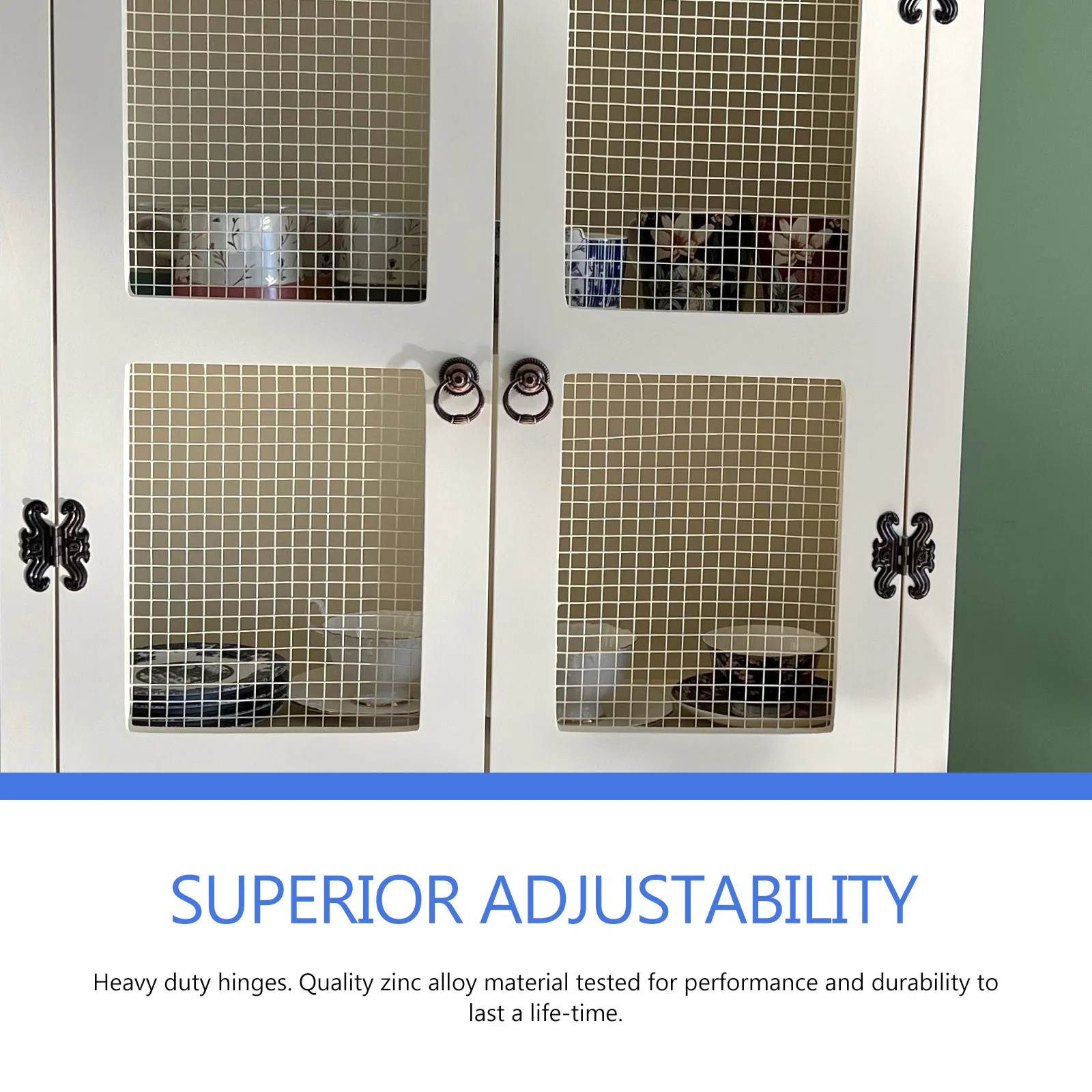 

2Pcs Zinc Alloy Round Cabinet Door Hinge Heavy Duty Soft Close Damper Folding Spring Hinges 180 Degree Round Hinge