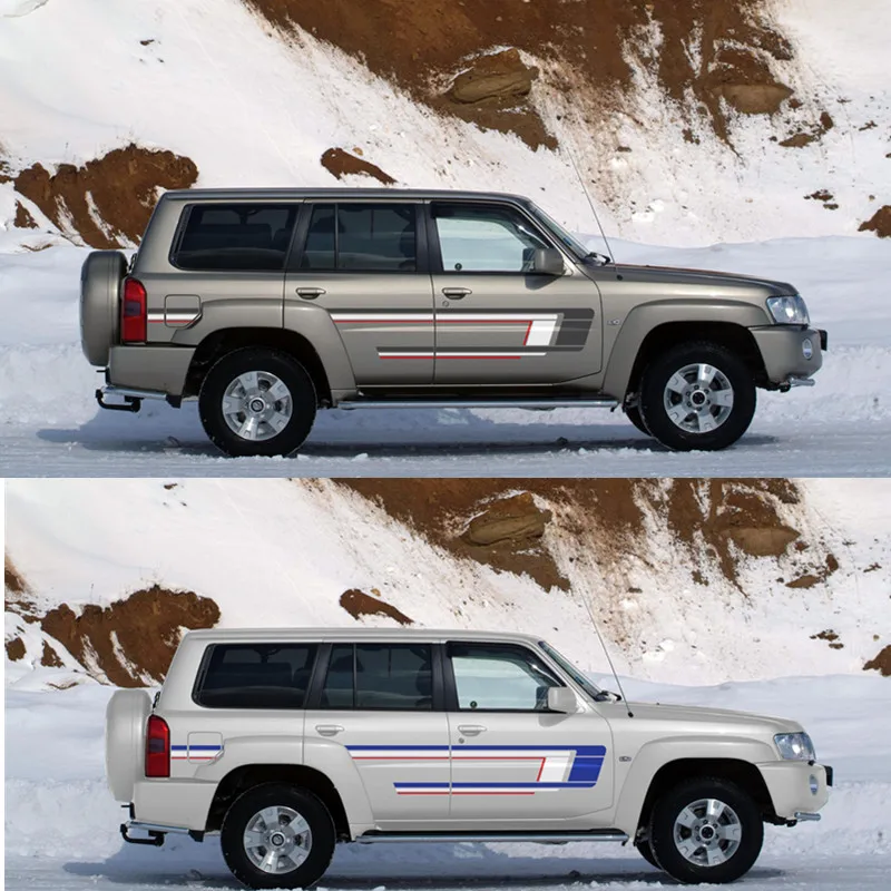 

Car Stickers YORK BODY STRIPE DECAL For NISSAN PATROL Y61 customized Fashion sports Vinyl decals