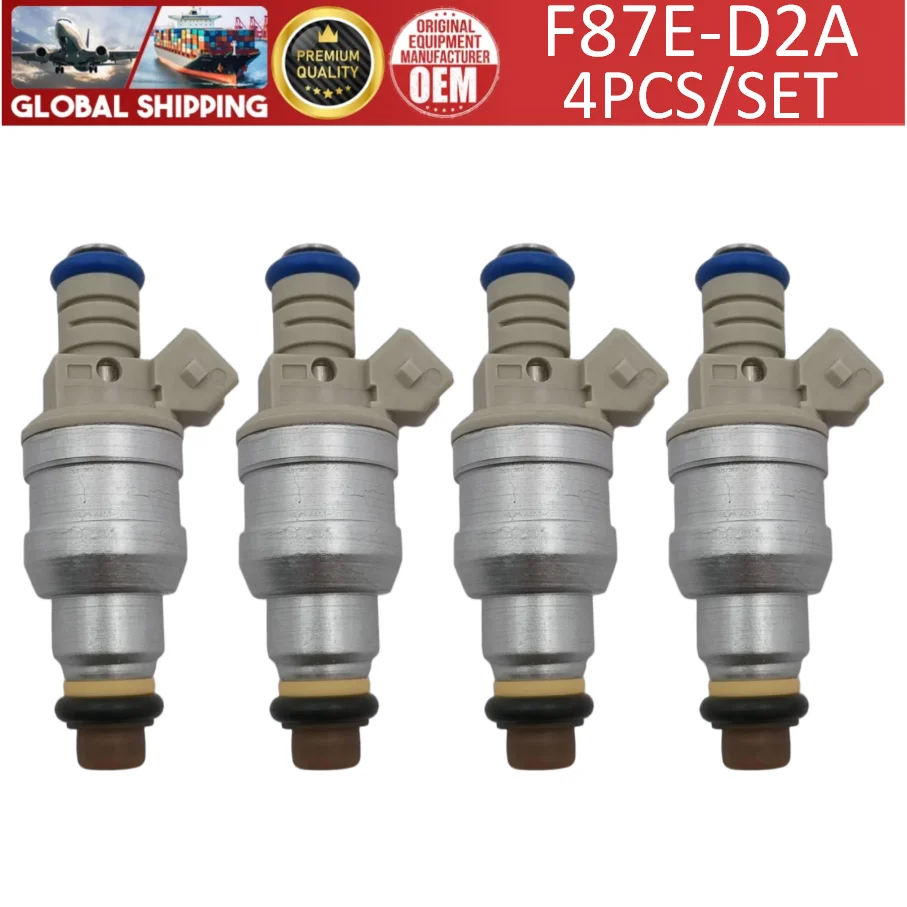 4 injecteurs de carburant F87E-D2A pour Ford Ranger Aerostar Tempo Mustang 2.3L 2.5L L4