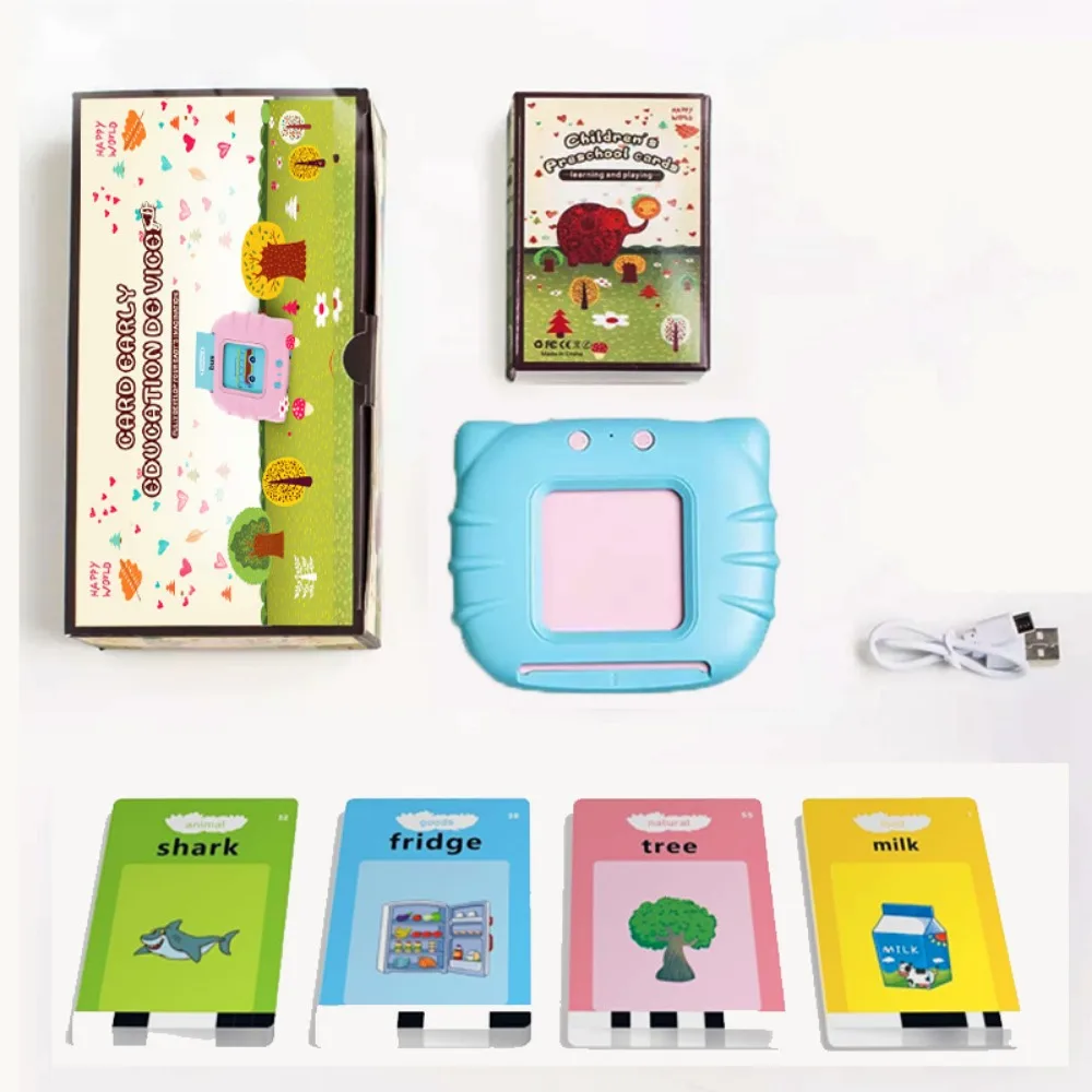 Early Educational Electronic Cards Book 112 Cards 224 Objects English Flashcards Interactive Language Learning