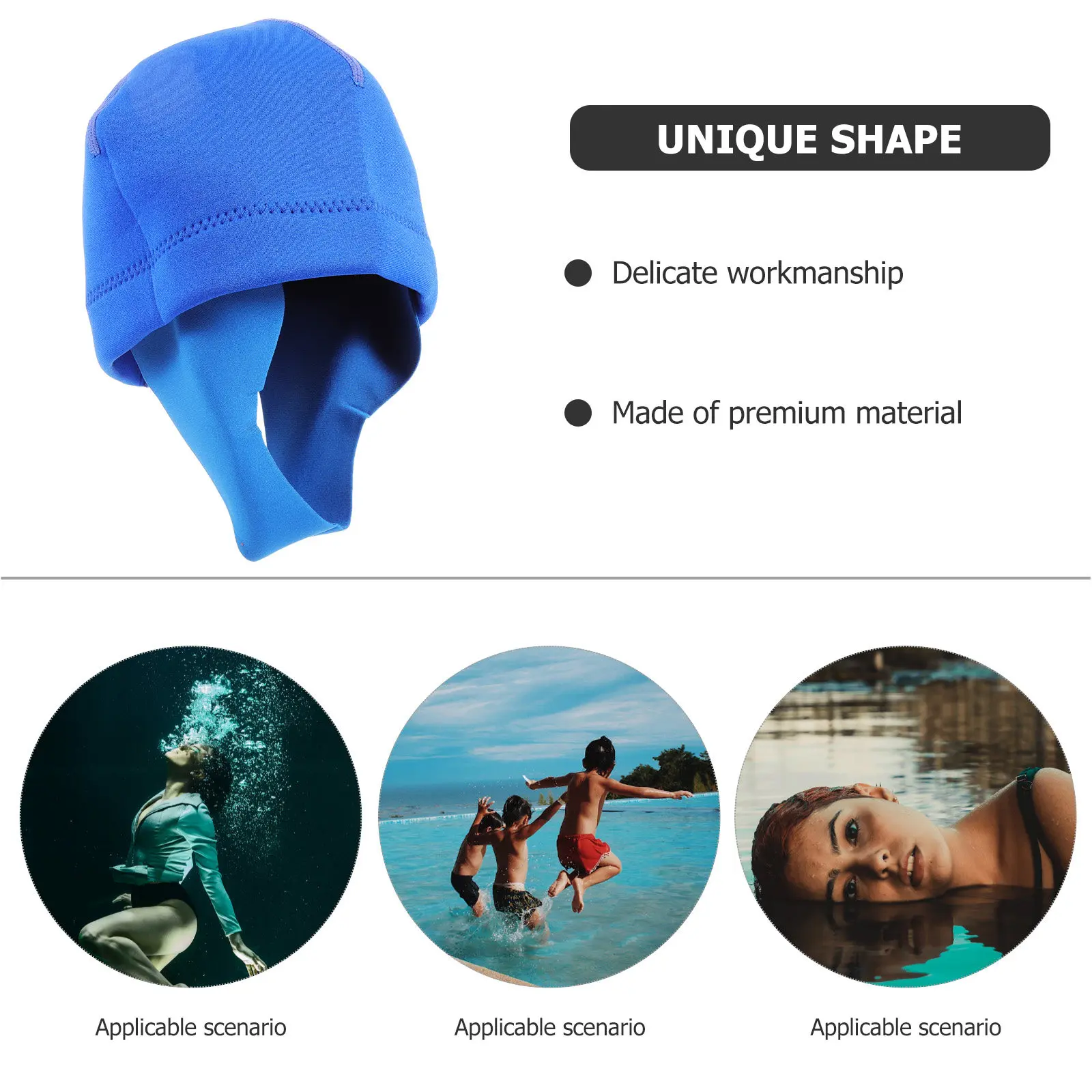 

Шапка для дайвинга, плавания, снорклинга, серфинга, термошапка с ремешком на подбородке, снаряжение для дайвинга для мужчин, шапка для серфинга, снаряжение для подводного плавания