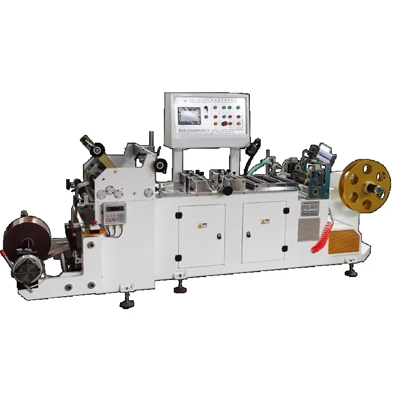 TCJ-HZ-300C Electric Automatic Center Sealing Machine PET PVC Sleeve Label Seam Gluing for Beverage Bottles Packaging