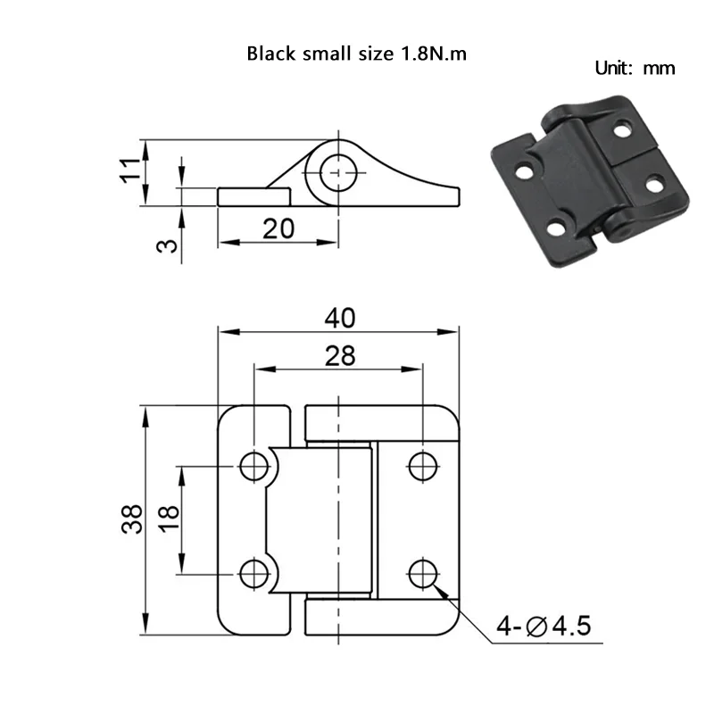 1 stks Zinklegering of Aluminium Constante Koppel Scharnier met Elke Stop Demping As Ingeindustriële Apparatuur Scharnier