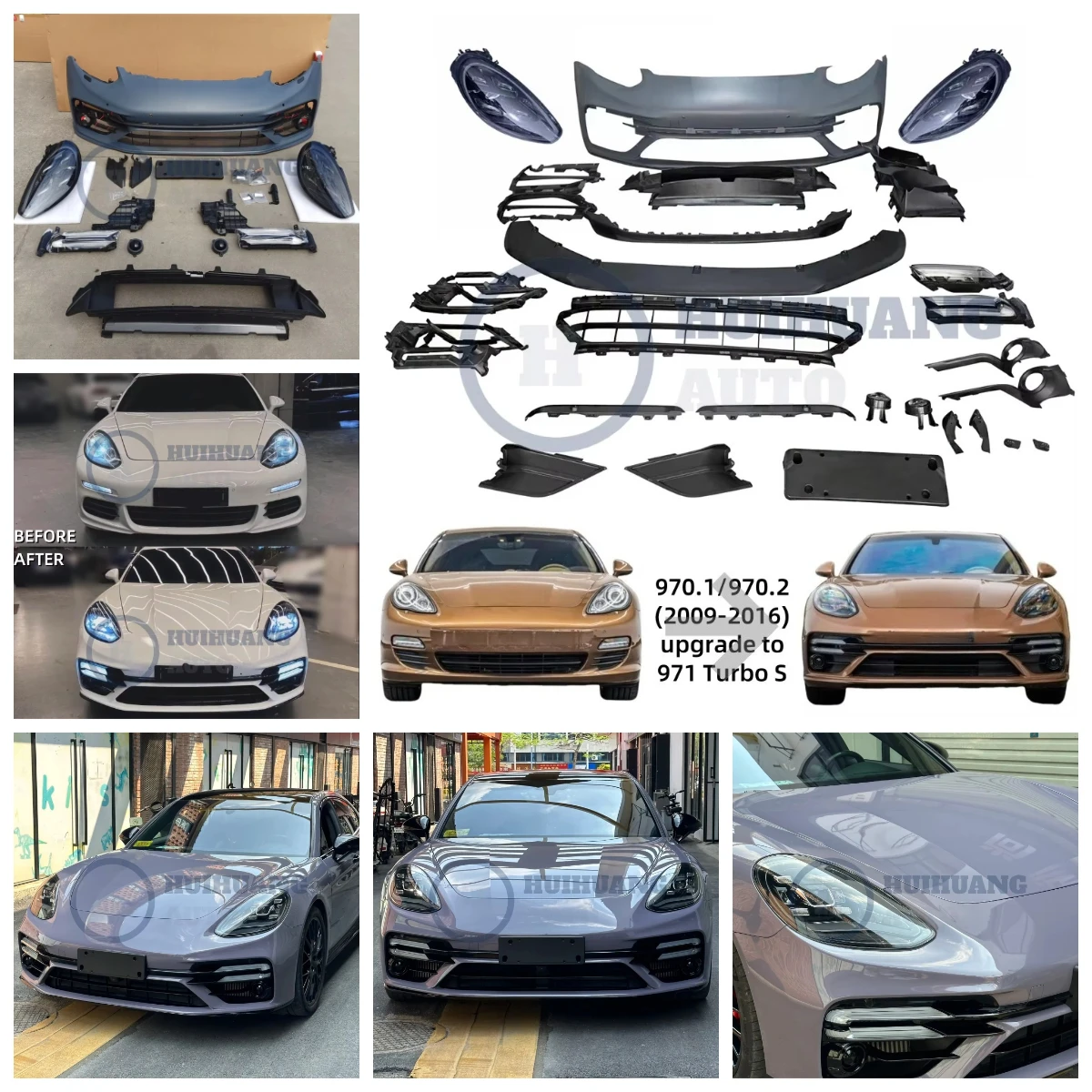 

Оптовый комплект обвесов для Panamera 970.1/970.2 (2010-2017) для переоборудования в 971.2 (2022) Turbo