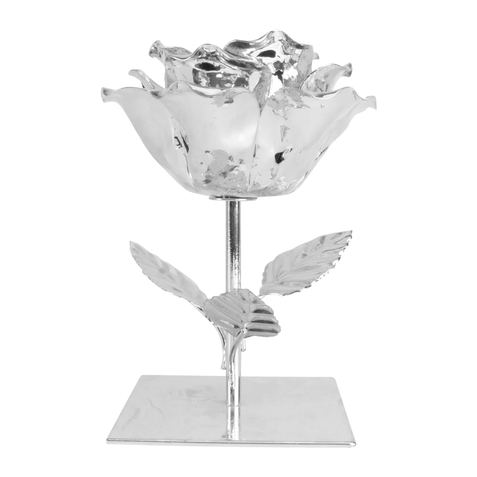 حامل فني حديدي على شكل زهرة وردية حامل شمعدان ديكور لسطح المكتب للمطبخ والحديقة والشرفة وحفلات الزفاف #5