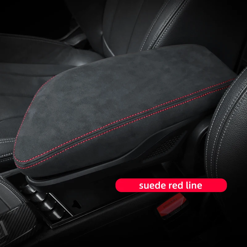 For MW X1 F48 X2 F39 Accessories 2016 2017 2018 2019 2020 2021 2022 Car Center Armrest Box Leather Protective Cover Car Decorate