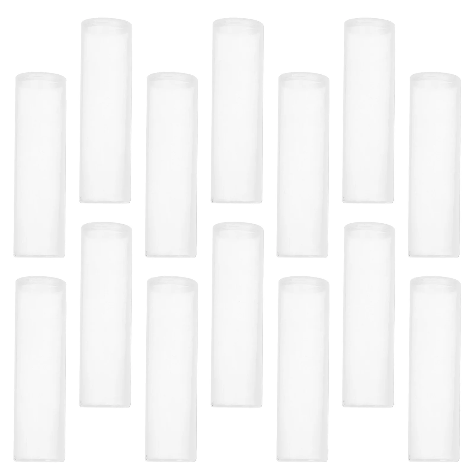 20 قطعة أنابيب العملات المعدنية البيضاء شبه شفافة حامل مُنظِم اسطوانة بلاستيكية مستديرة لمستلزمات جمع الأرباع بيني #5