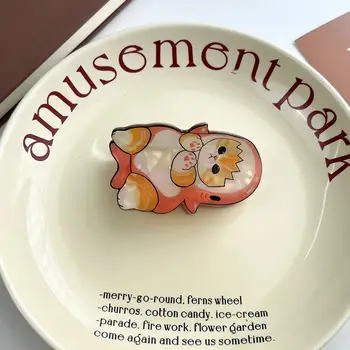 全新可愛貓咪系列髮爪卡通鯊魚小貓爪夾時尚甜美可愛髮夾女女孩髮飾 10 最佳銷售 貓毛夾 - №8