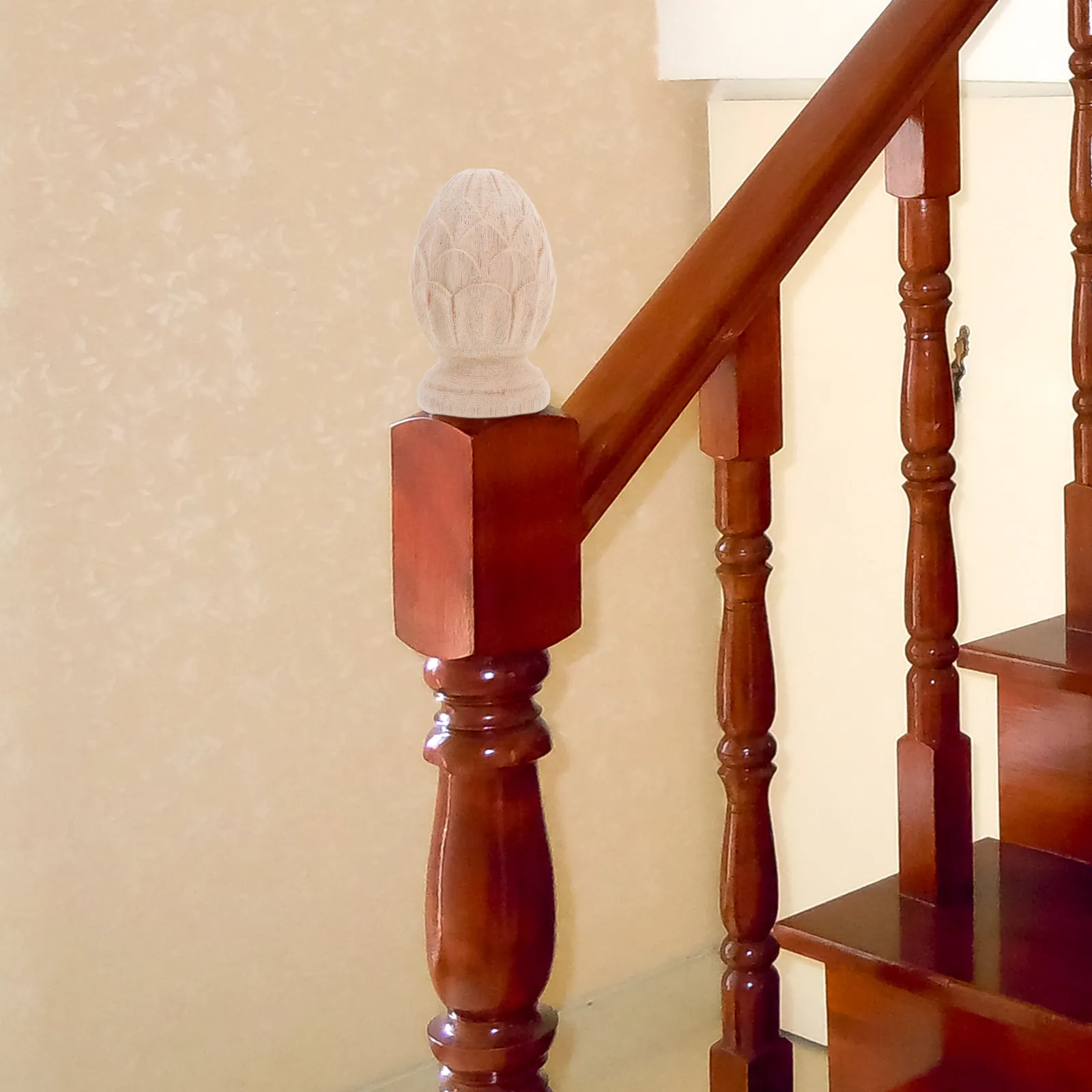 

Декоративные навершия для лестничных стоек из ананасового дерева, классические художественные наконечники для колонн, художественные внутренние навершия, деревянные навершия-дюбели, заглушки для стоек