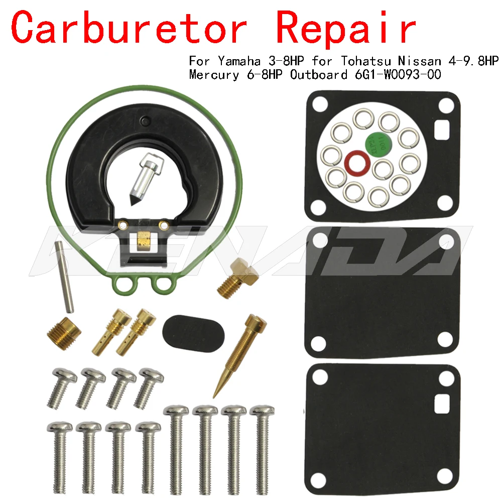 Carburetor Synchronizer Tool Boat Motor Carb Repair Kit For Yamaha 3-8HP Tohatsu Nissan 4-9.8HP for Mercury 6-8HP 6G1-W0093-00