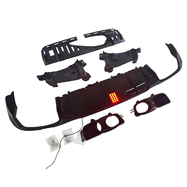 Performance Design W213 Rear Diffuser with Stainless Steel Tips for E Class W213 2016-2023 Sport 5