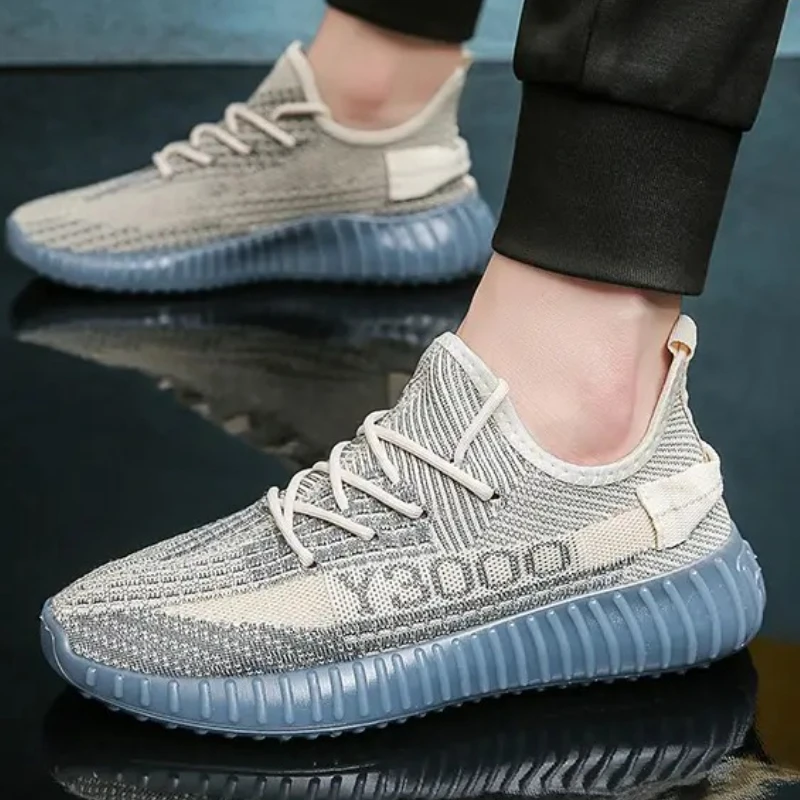 

Высокоэластичная новинка 2025 года, повседневная спортивная обувь из тканой сетки, летний дышащий хит, новые модные уличные мужские кроссовки