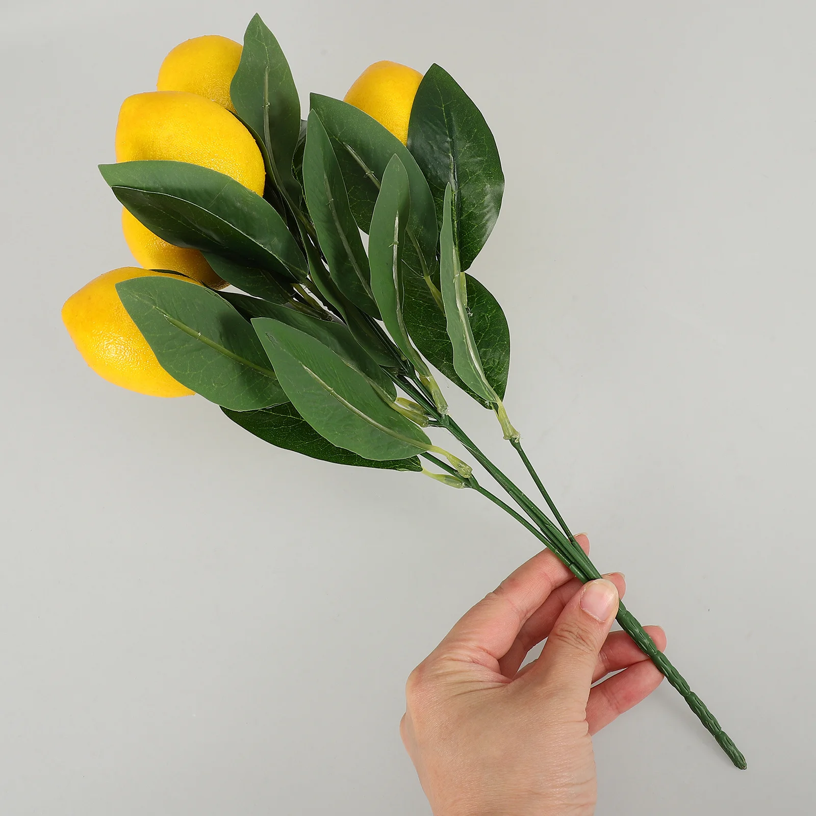 

Artificial Lemon Branches Lifelike Fake Fruit Stem Summer Party Decoration Diy Home Office Bar Garden Decor