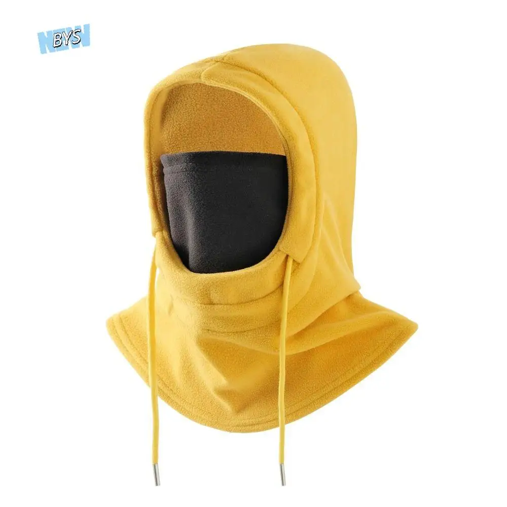 

Fashion Thermal Fleece Balaclava Hat Windproof Cold-proof Pullover Cap Ear Protector Neck Warmer Masks Hood Beanies Ski