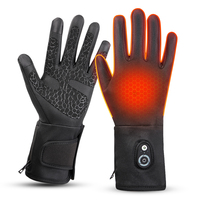 Winter Rechargeable Lithium Battery Electrical Warm Sport Ski Heating Glove 7.4V 2200Mah Battery Riding Bike Heated Gloves