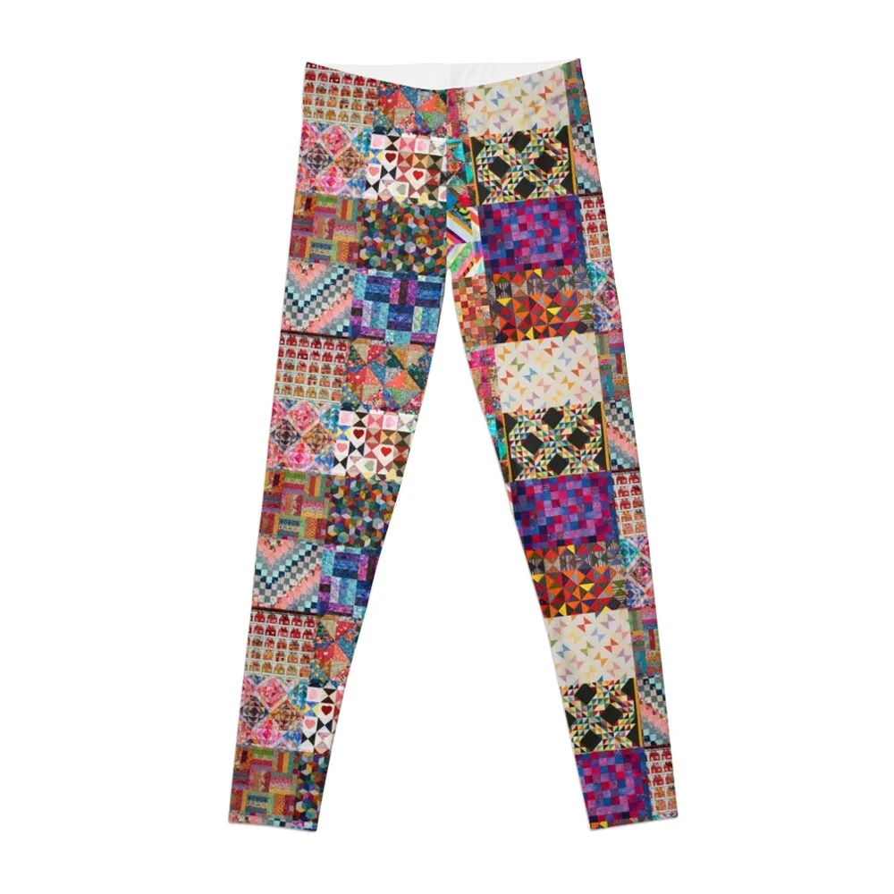 Patchwork Quilt Collage Leggings Women's trousers Training pants workout clothes for Womens Leggings