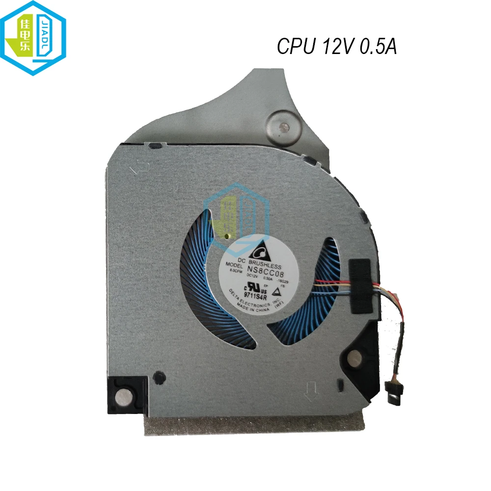 Imagem -02 - Gaming Laptop Cpu Cooler Ventilador de Refrigeração 12v 1a 0.5a Dell g5 5590 g7 7790 7590 006kt2 09 Thtn Ns8cc0918g30bz Ns8cc08-18g29