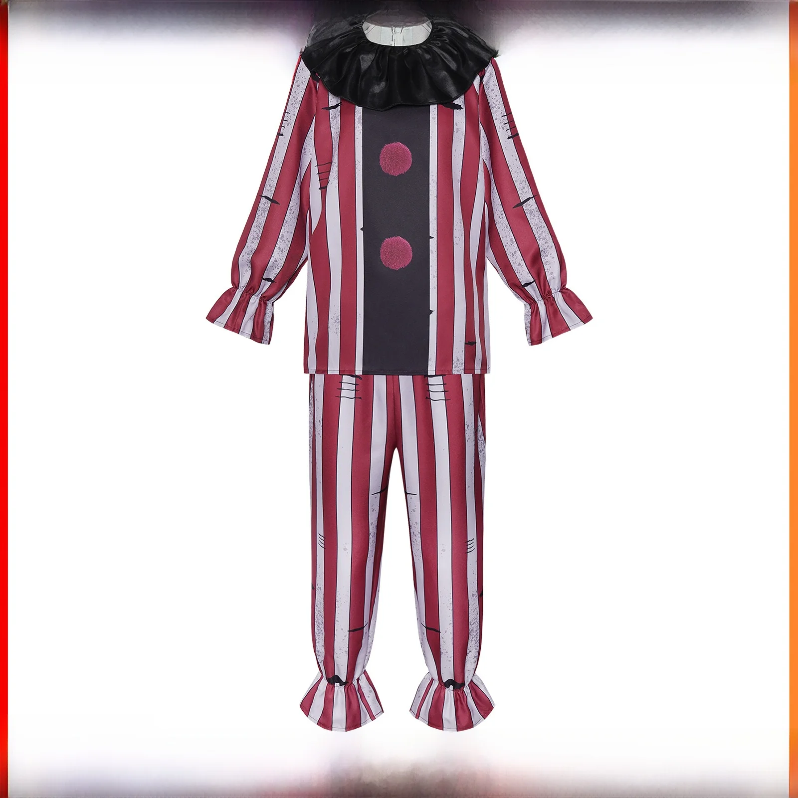 

Nighare Clown Cosplay Costume Stage Performance loween Terror Evil Clown Role-plang Second-hand Costume Polyester Fiber