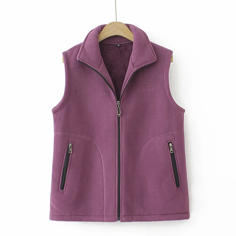 Women Vests New Autumn Winter Shake Fleece Vests Sleeveless Jacket Female Waistcoats Coats Trendy Outwear Chaleco Mujer XL-6XL