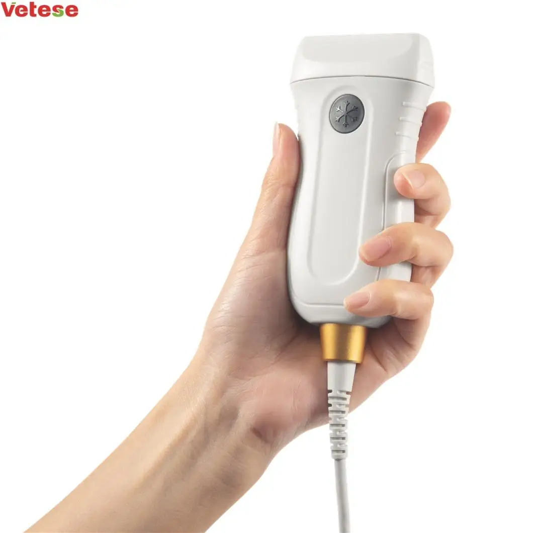 Dual Head Probe Handheld USB Ultrasound Probe Veterinary Ultrasound Scanner System for Pet and Farm Animal 2 in 1 Electric Metal