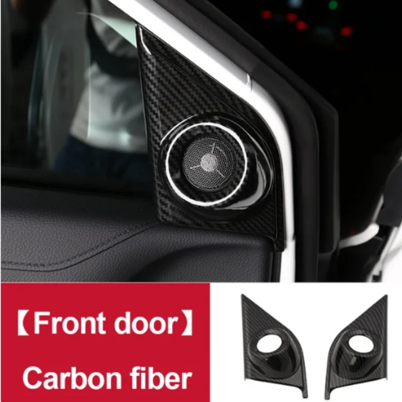 

For Honda CR-V CRV 2021-2022 Car Door Inner Triangle Stereo Speaker Frame Cover Trim ABS Chrome Car Styling Accessories 2pcs