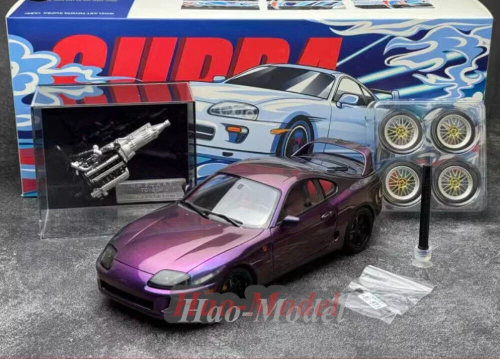 WHELART 1:18 para Toyota SUPRA A80 aleación Diecast modelo de coche simulación niños regalos de cumpleaños Hobby exhibición colección adornos