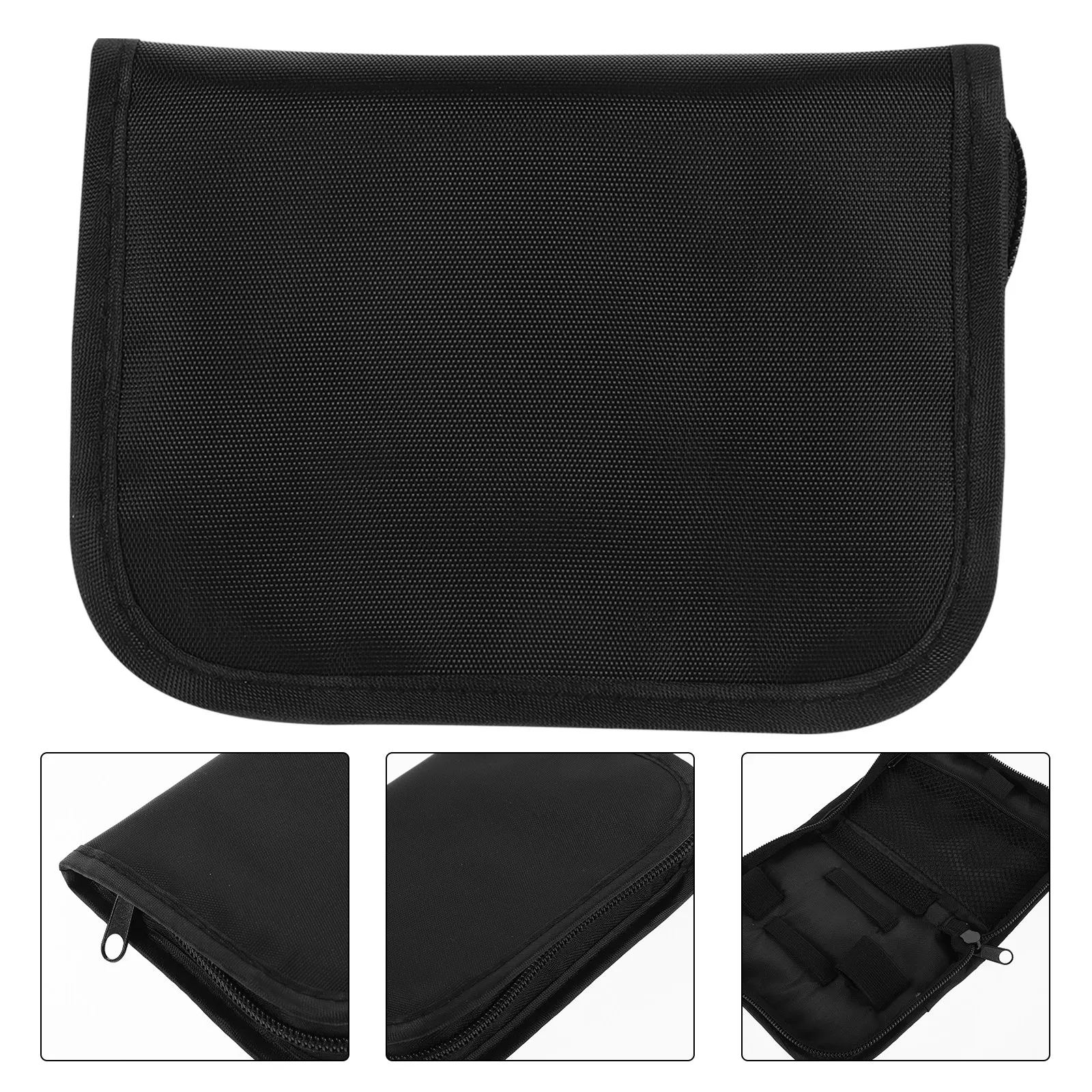

Blood Glucose Meter Storage Bag Polyester Travel Organizer Case with Zipper for Monitor Accessories Portable Device Carrier