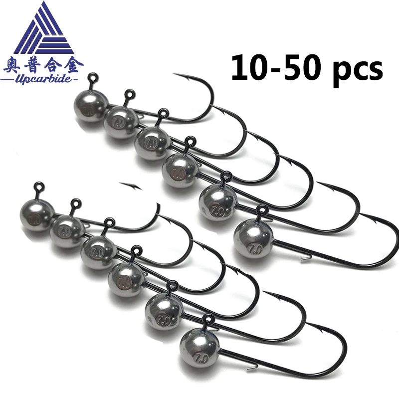 Tungsten Jig Head Fishing Hook 1.8g - 28g Weighted Hook Jig Fishing Hook Soft Worm Jig Hook for Saltwater Freshwater Carp Fishin