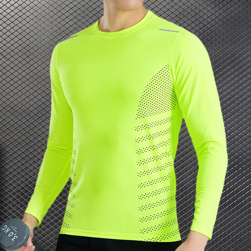 Felpa a compressione sportiva da uomo Gym Tight Running Tops for Fitness t-shirt abbigliamento da allenamento muscolare Jogging Rashguard Dry Fit