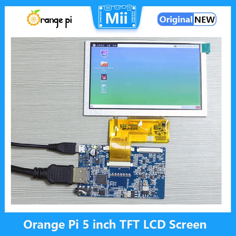 Écran LCD TFT Orange Pi 5 pouces, pour puces H3, prise en charge de l'alimentation OTG