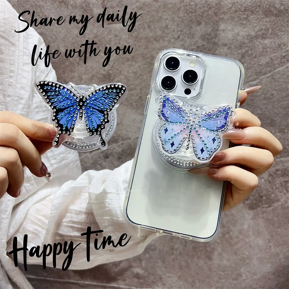 

Korean Cute Girl Heart Butterfly Stand IPhone 17 Samsung Grip Tok Griptok Magnetic Stand Stand Stand Stand Stand Phone Stand