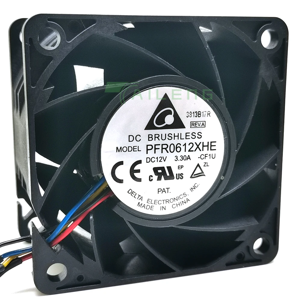 new Delta 6038 PFR0612XHE DC 12V 3.30A ultra violent strong air flow high speed axial fan