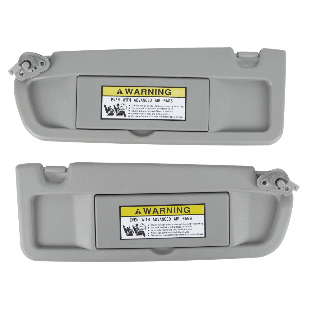 Sun Visor Light GRAY Clear GRAY PAIR For 2006-2008 Honda Civic Left & Right SET