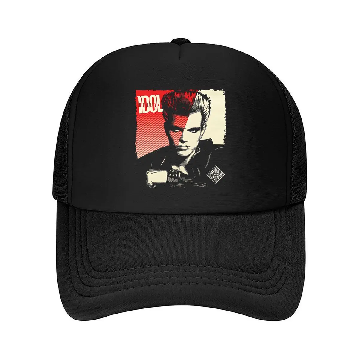 

“Billy Idol” - Music Tribute, 80s Rock Star for Pop Culture Fans Mesh Baseball Cap