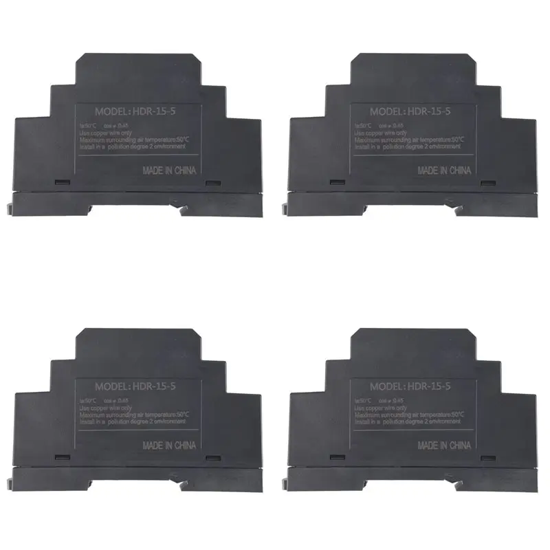 AT51-4X DIN Rail Power Supply 5V DC 3A 15W, Input 100-240V AC 50/60Hz DIN Rail Transformer For Home Or Industrial Automation