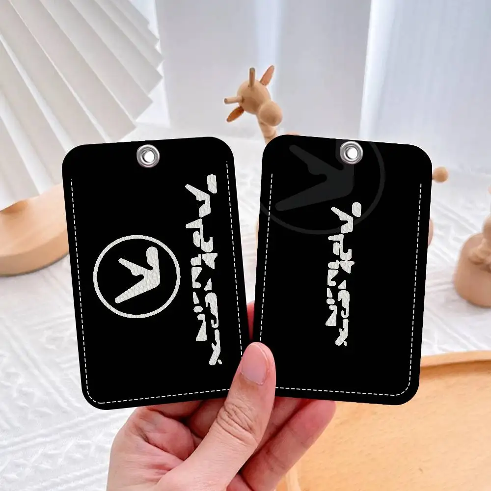 

Aphex Twin Style PU Access Card Holder With Keychain - Executive Protection For Bank Card,Subway, Bus Card Case