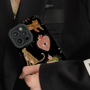 Heart -Shaped Leopard Phone Cover für iPhone 11, iPhone 16 Pro Max, iPhone 13 Pro Max, iPhone 14 Pro Max, iPhone 15 Pro Max 10 Hauptverkauf Diesel iPhone Cover - №3