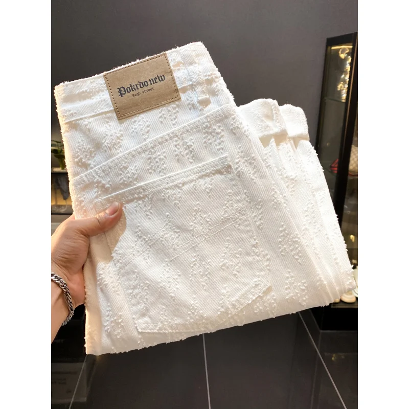 Модная мужская одежда American High Street, осень/зима 2021, новые джинсы, мужские свободные прямые брюки