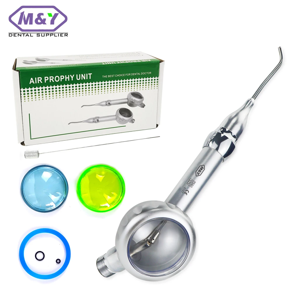 2Hole Dental Polisher Air Flow Handpiece Polish Hygiene Prophy Teeth clean Sandblasting gun dentistry equipment