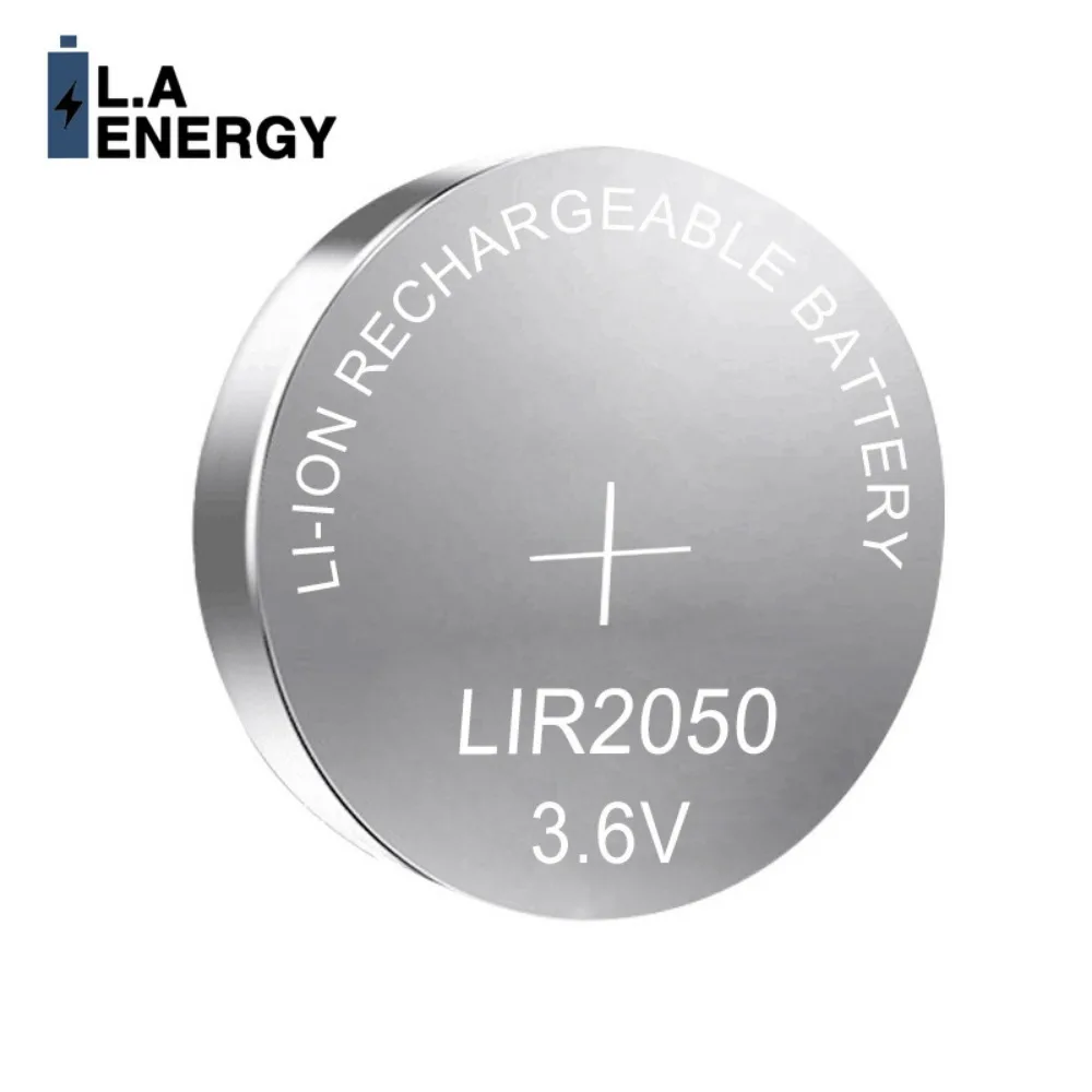 2PCS LIR2050 3.6V Rechargeable Battery Lithium Button Coin Cell Batteries Watch Cells LIR 2032 Replaces CR2050/ML2050